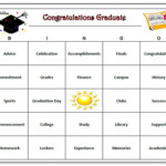 Graduation Bingo Game 60 Unique Cards Printable By