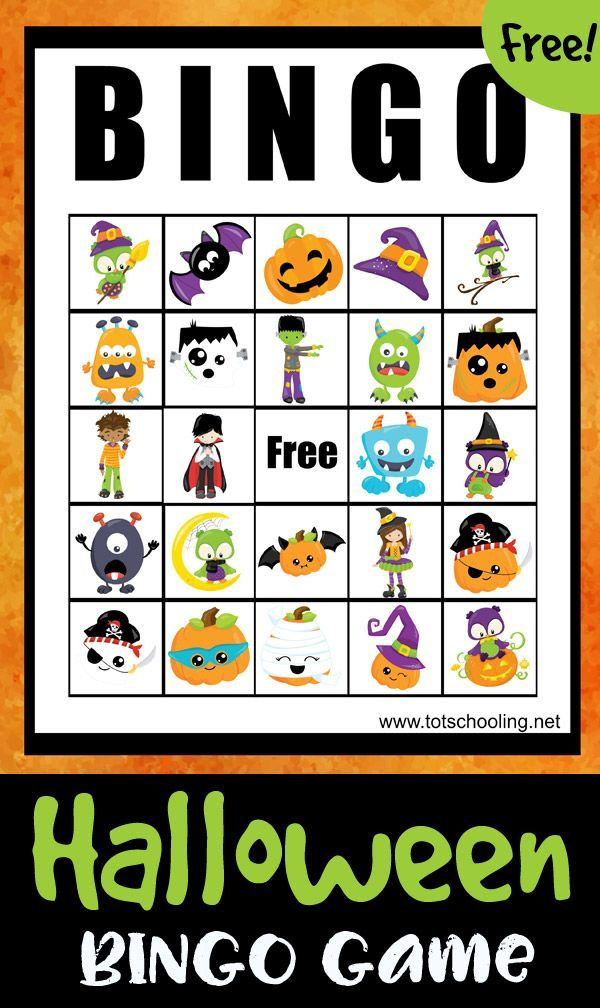 Halloween BINGO Game Halloween Bingo Halloween 