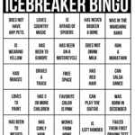 Ice Breaker Bingo Perfect For A Team Building Activity