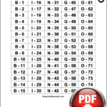 Image Result For Printable Bingo Call Sheet Calling