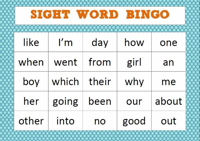 Image Result For Sight Words For 4 Year Olds Sight Word 