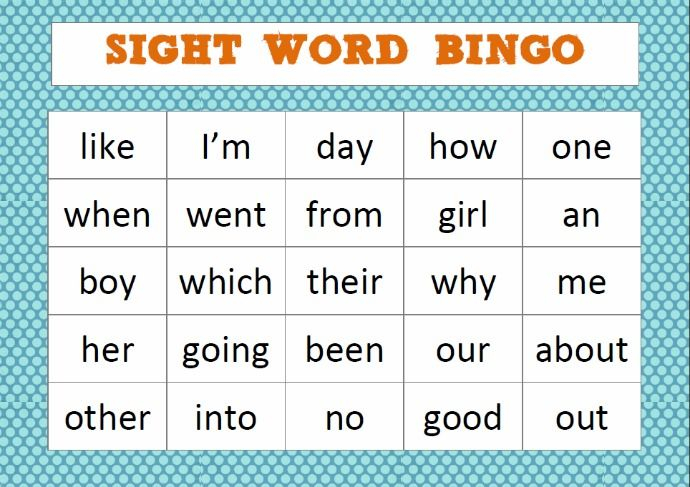 Image Result For Sight Words For 4 Year Olds Sight Word