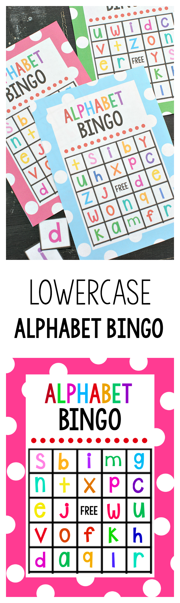 Lowercase Alphabet Bingo Game Crazy Little Projects