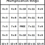 Multiplication Bingo Printable That Are Exhilarating