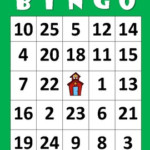 NUMBER BINGO 1 25 Number Recognition By The Bilingual