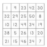 Number Bingo Cards Bingo Cards Bingo Small Group Games