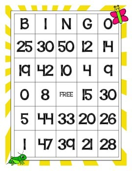 Number Recognition Bingo 1 50 By The Big Apple Teacher TpT