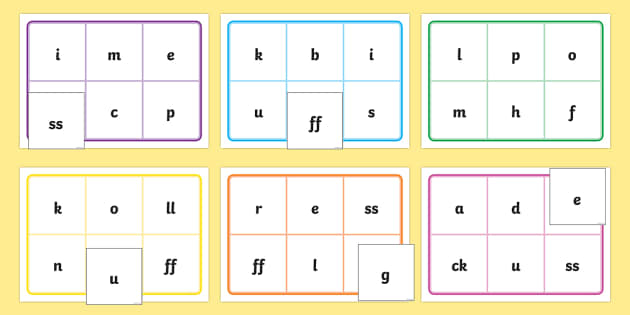 Phase 2 Phonic Bingo And Lotto Phonics Resources