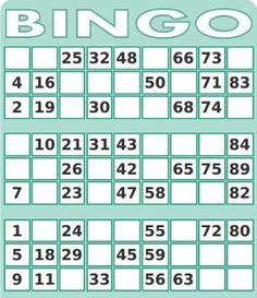 Printable 1 90 UK Bingo Card Generator Bingo Party 