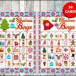 Printable 30 Christmas Bingo Cards Printable Christmas Bingo