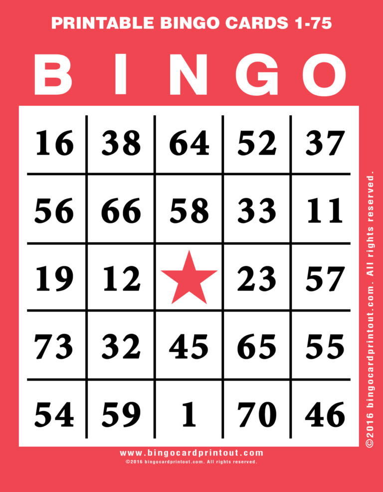 Printable Bingo Cards 1 75 BingoCardPrintout