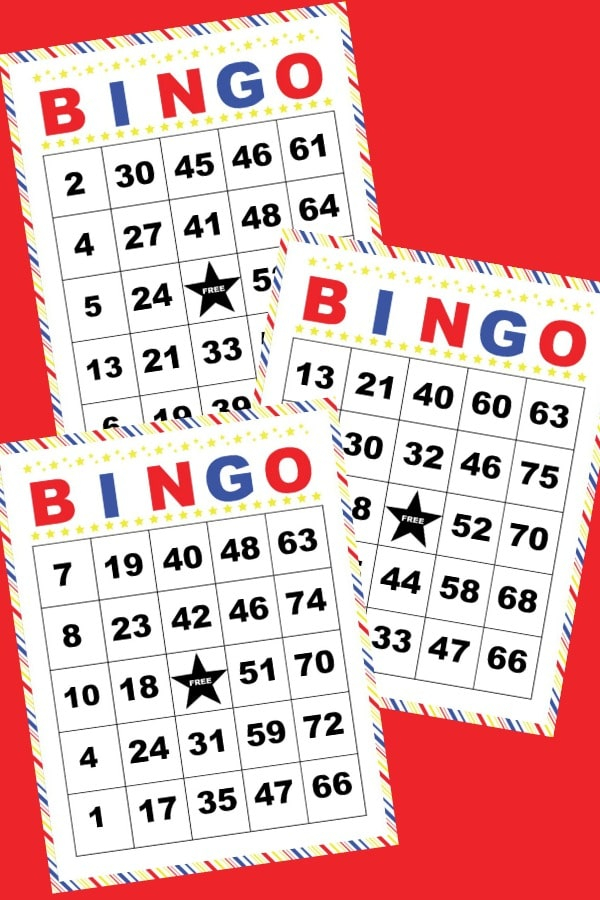 Printable Bingo Cards For Kids