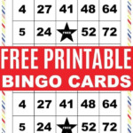 Printable Bingo Cards Free Printable Bingo Cards Bingo
