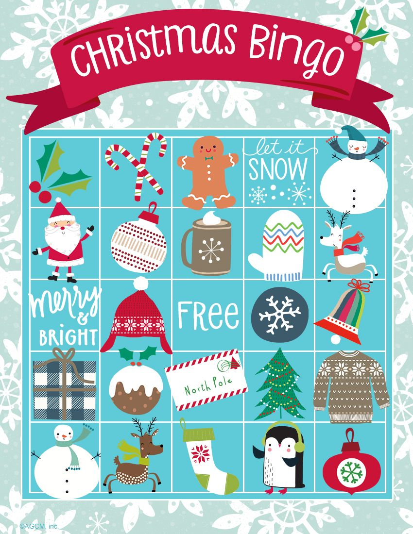 Printable Christmas Bingo Card Christmas Bingo Cards 