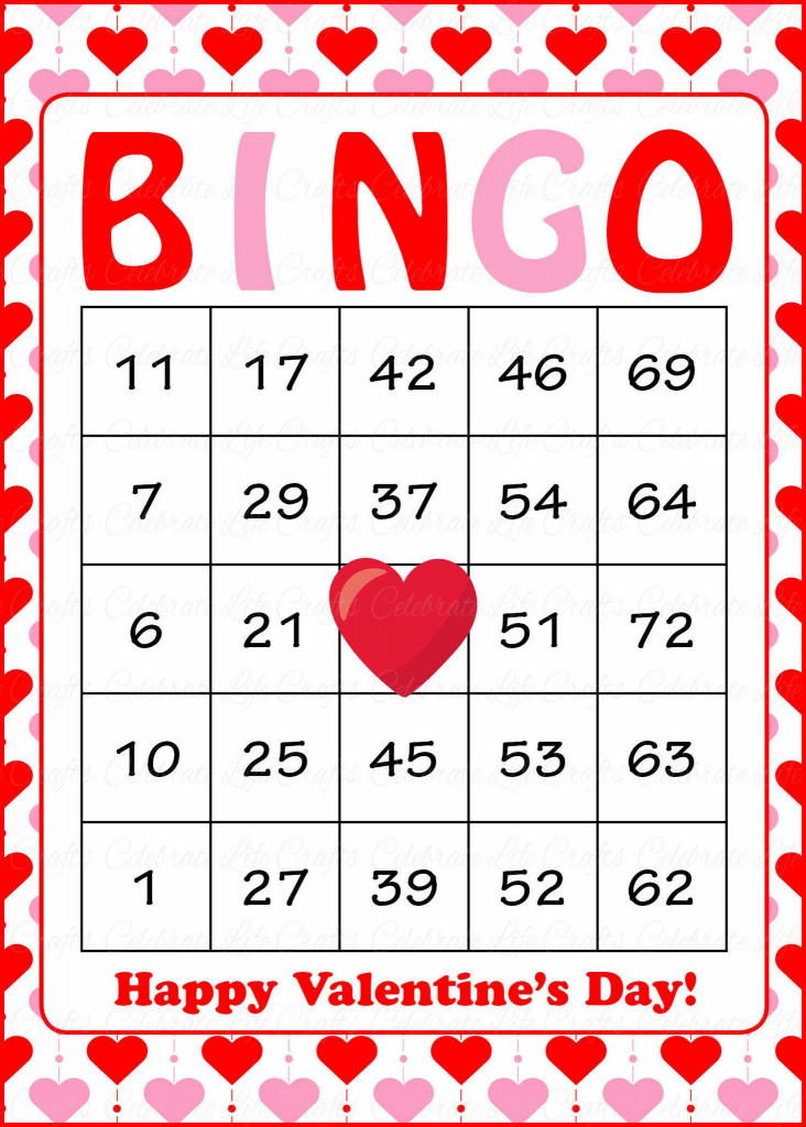 Printable Number Bingo Cards 1 75 Printable Card Free