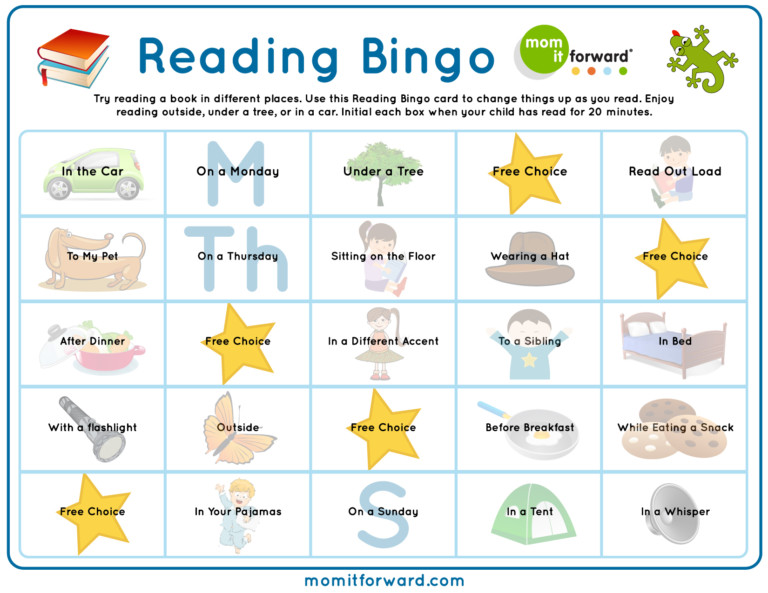 Reading Bingo Printable Mom It ForwardMom It Forward