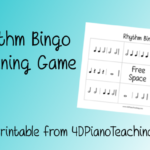 Rhythm Bingo Listening Game Free Printable