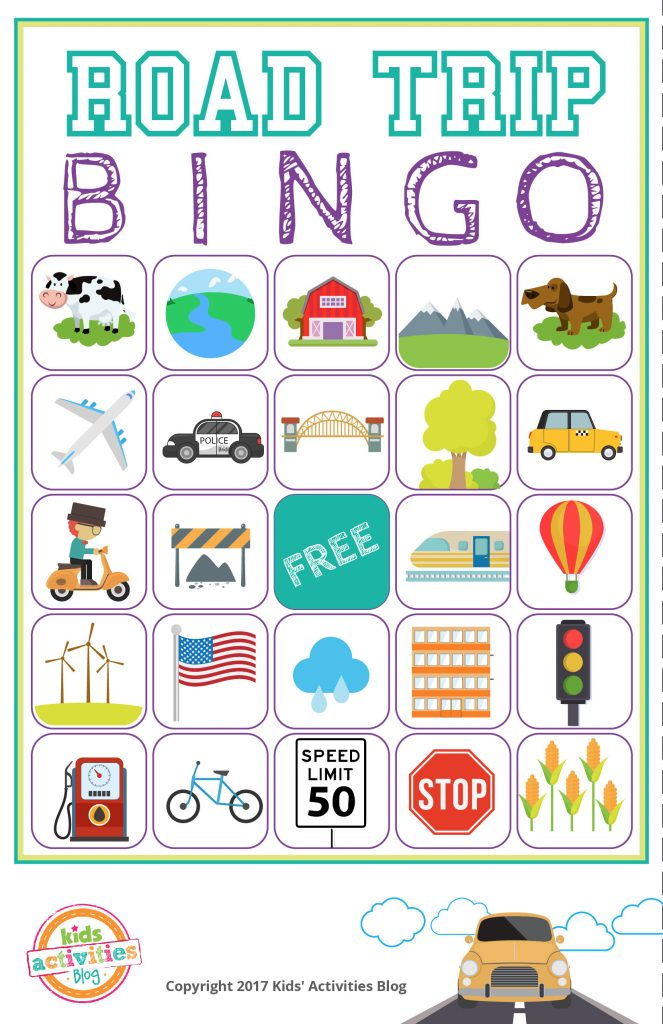 Road Trip Bingo Printable Game Free Download Of 6 Travel Road Trip Bingo Printable Game Free Download Of 6 Travel