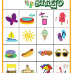 Summer Bingo Game With Free Printables Summer Bingo