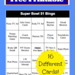 Super Bowl Bingo Cards FREE Printable Thrifty Jinxy