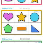 Twinkl Resources 2D Shape Bingo Classroom Printables