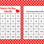 Valentine Bingo Game 60 Printable Valentine s Bingo
