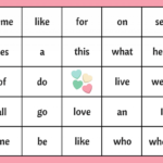 Valentine s Day Sight Word Bingo Free Bingo Board