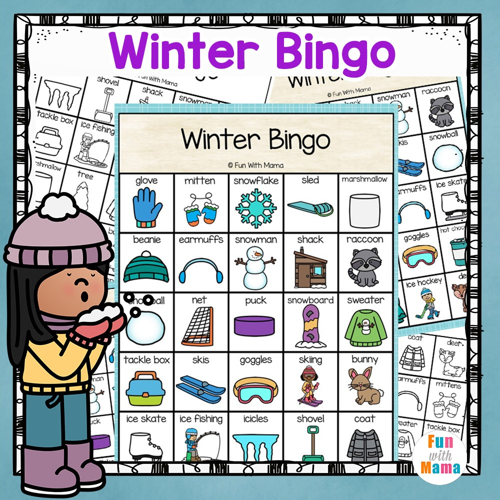 Winter Activities Bingo Game Printable A Mom s Take 