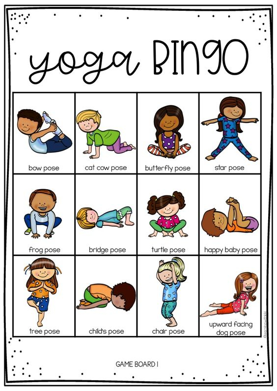 Yoga Bingo For Kids Make Learning Fun And Different 