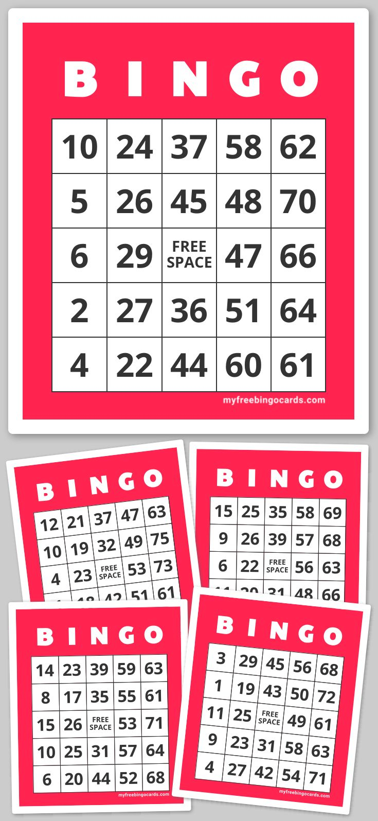 1 75 Number Bingo In 2020 Free Printable Bingo Cards