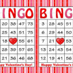 100 Valentine Bingo Cards Printable By CelebrateLifeCrafts