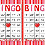 100 Valentine Bingo Cards Printable By CelebrateLifeCrafts