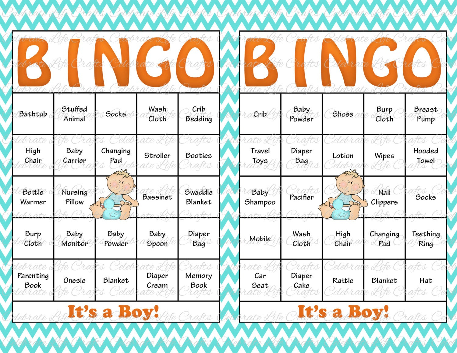 30 Baby Bingo Cards Baby Shower Bingo Game Printable Baby 
