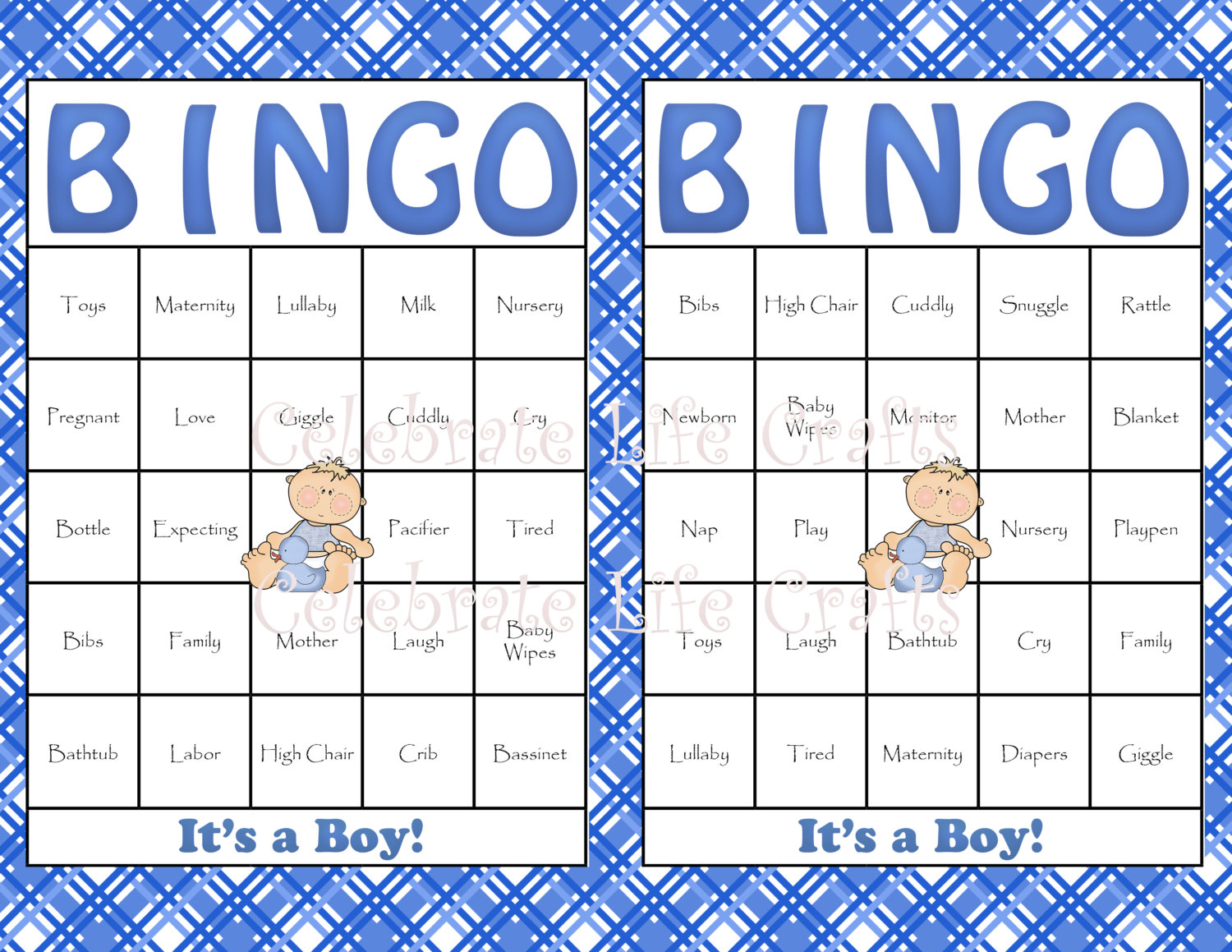 30 Baby Shower Bingo Cards DIY Printable By 