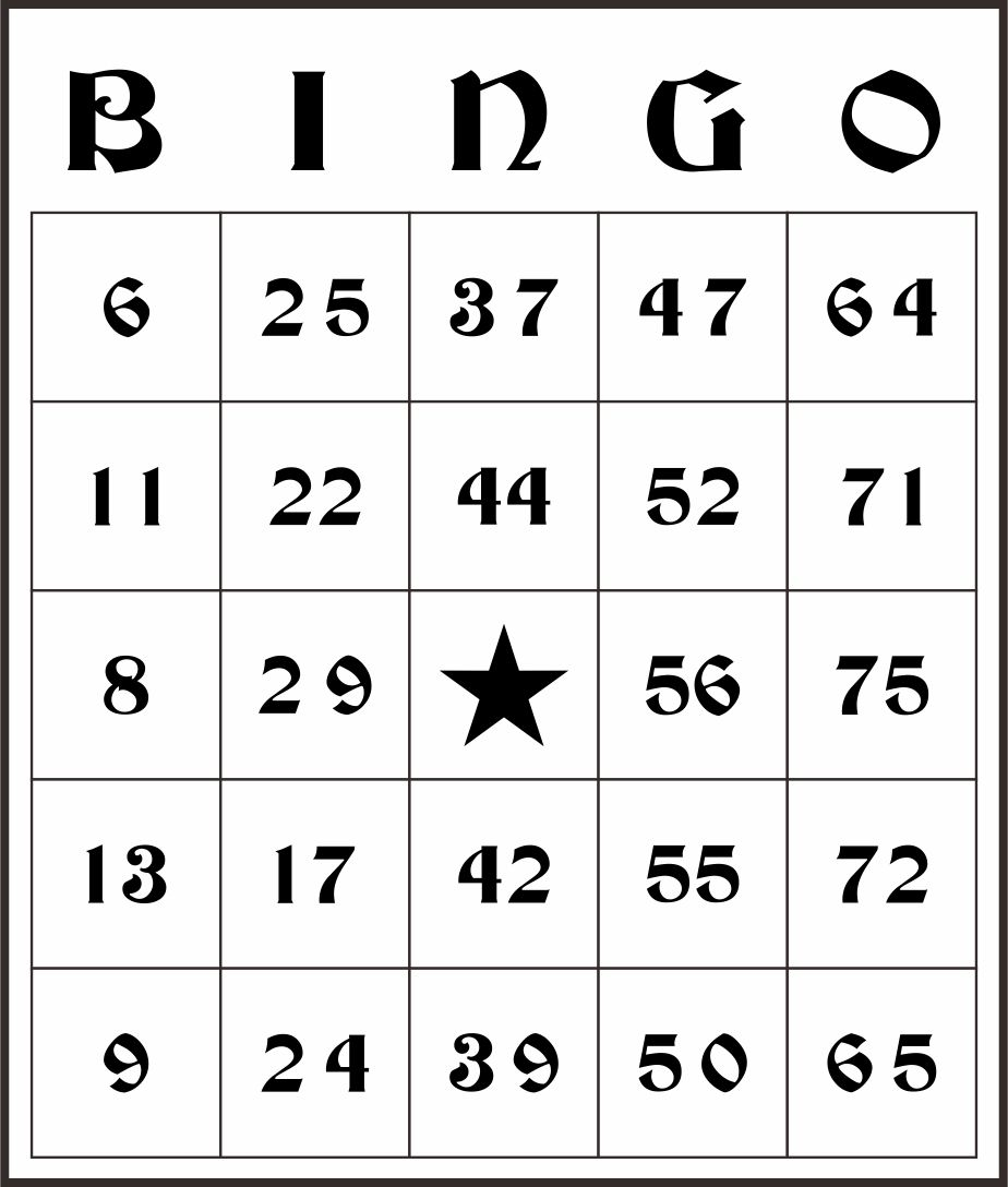 5 Best Free Printable Number Bingo Cards Printablee