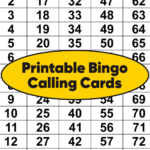 5 Best Printable Bingo Calling Cards Printablee