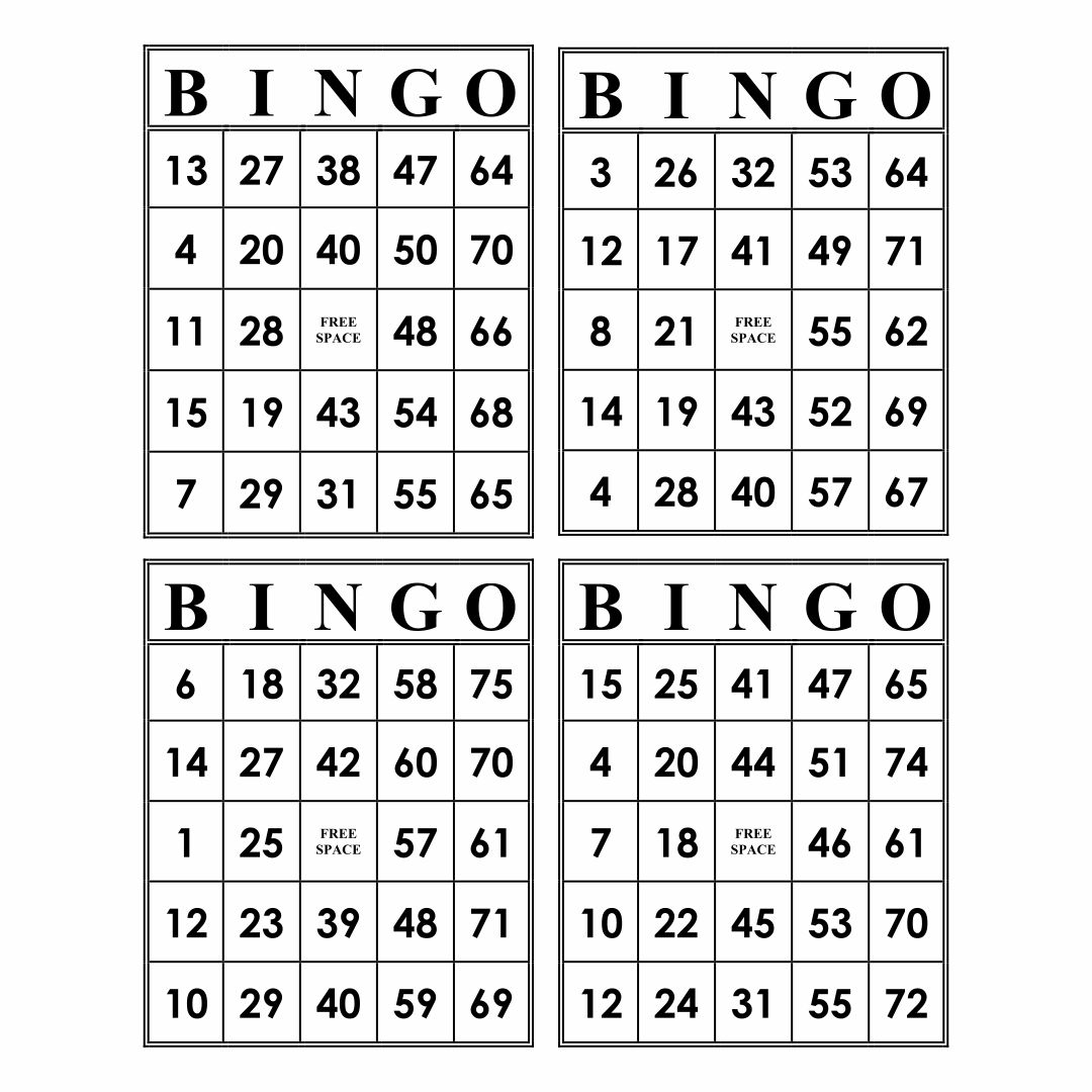 6 Best Paper Bingo Sheets Printable Printablee Printable Bingo Cards