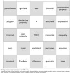 Algebra Bingo Bingo Cards To Download Print And Customize