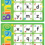 Alphabet Vocabulary Bingo Game Lowercase Letters A z