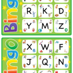 Alphabet Vocabulary Bingo Game Uppercase Letters A Z