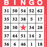 Bingo Card Template Free Printable BingoCardPrintout