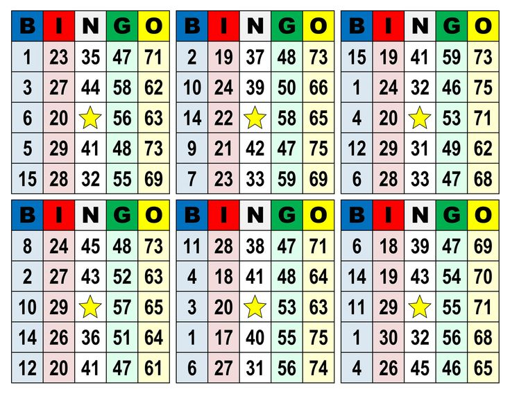 Bingo Cards 1002 Cards 6 Per Page Immediate Pdf Download 