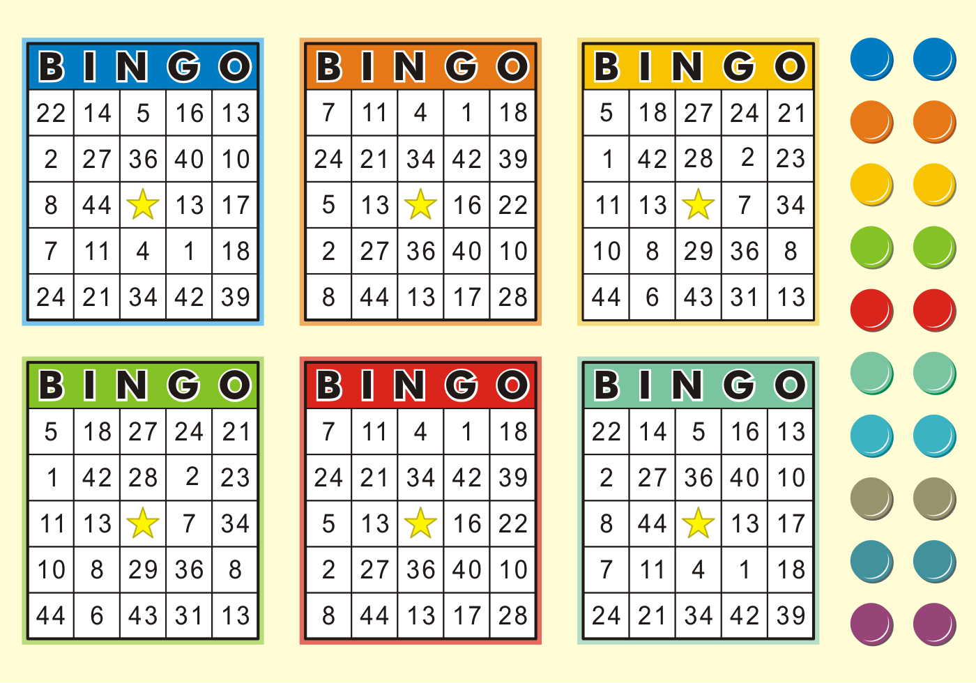 Bingo Cards Free Vector Download Free Vectors Clipart 