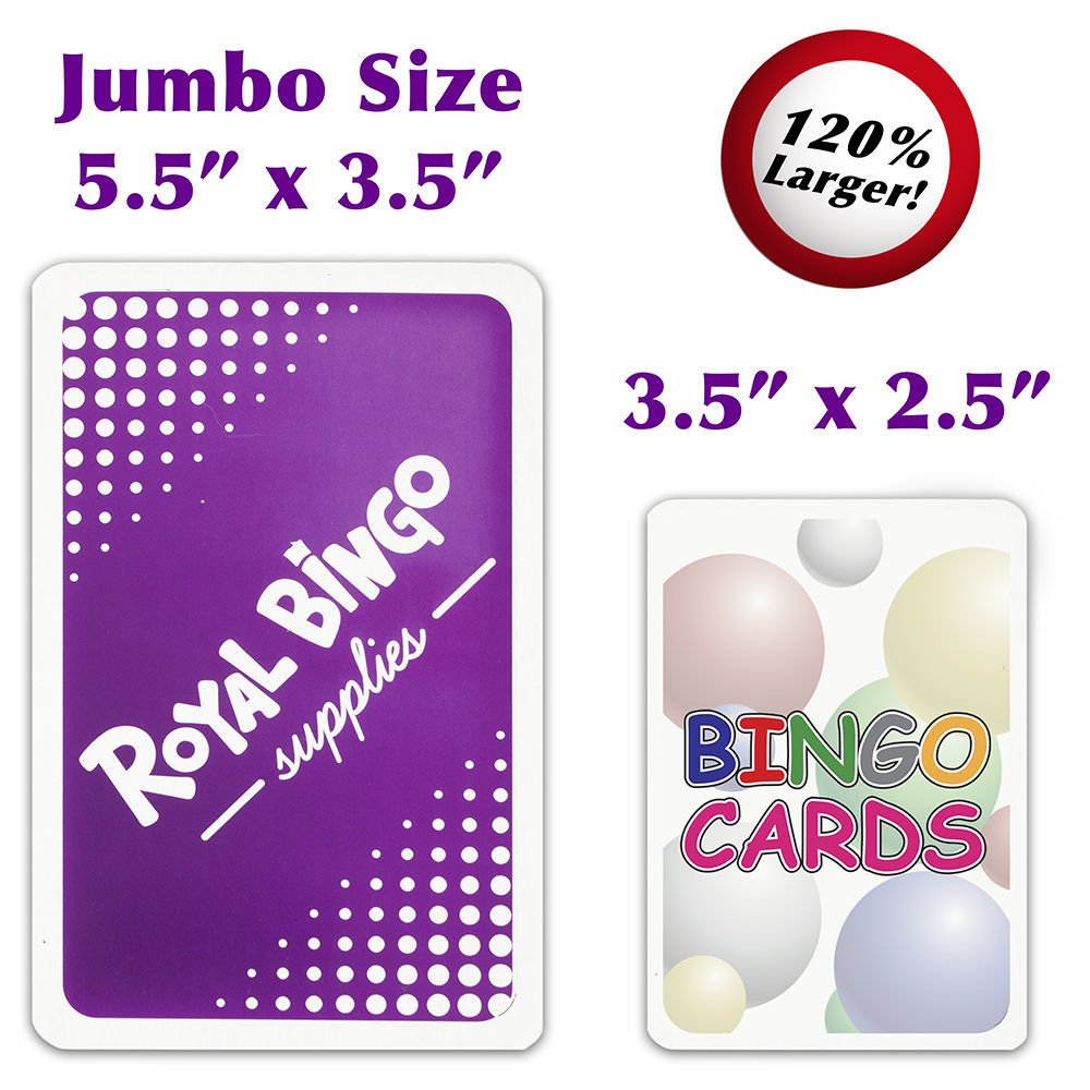 BINGO JUMBO Bingo Calling Cards Large Format Extra BINGO JUMBO Bingo Calling Cards Large Format Extra
