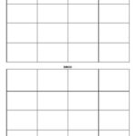 Blank BINGO Cards 4x4 By Madeleine Bella Teachers Pay