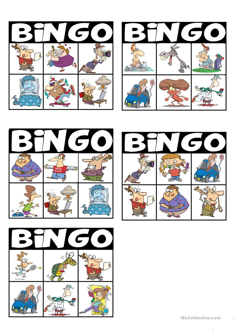 Can Can t Bingo Cards Teacher s Guide English ESL 