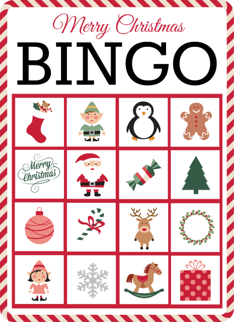 Cartes De No l Bingo Imprimable Bingo De No l Jeux 