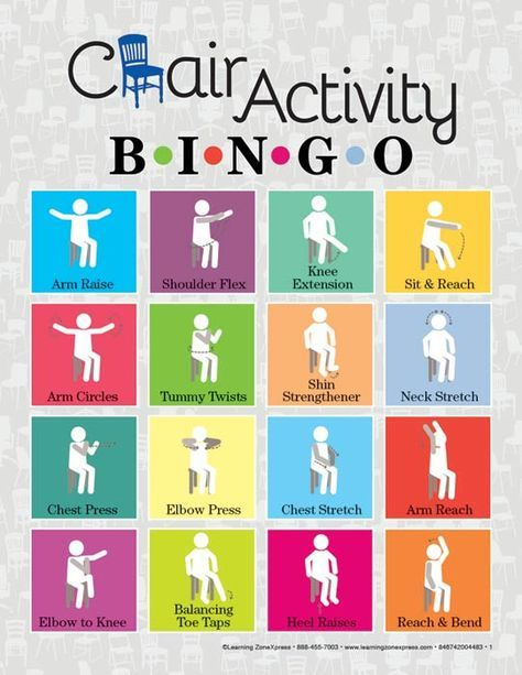 Chair Activity Bingo Elderly Activities Occupational 