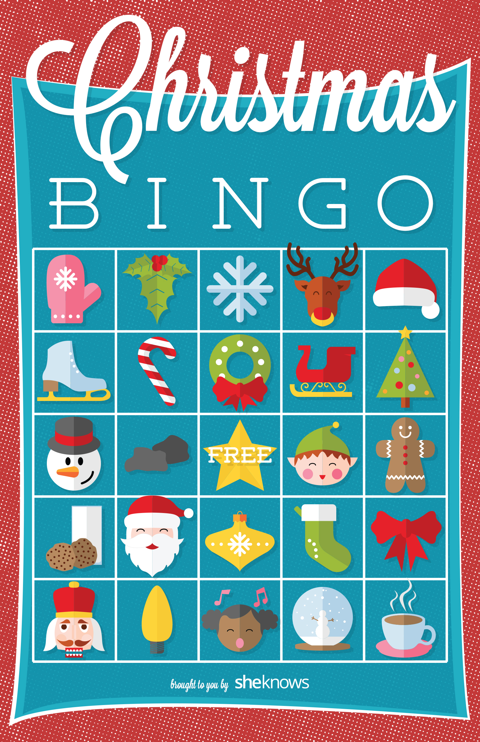 Christmas Bingo Game Printable With Three Twists On The 