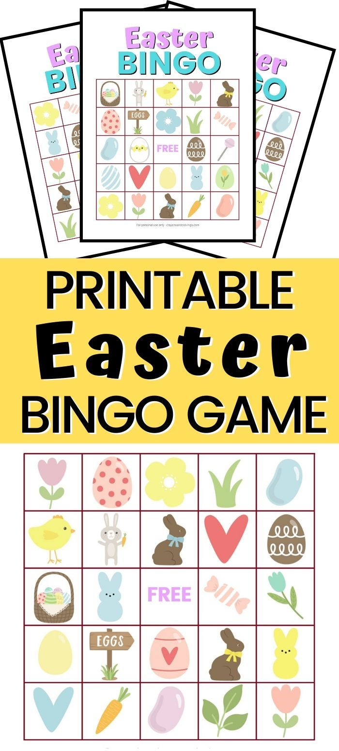 Easter Bingo In 2020 Easter Bingo Easter Printables 